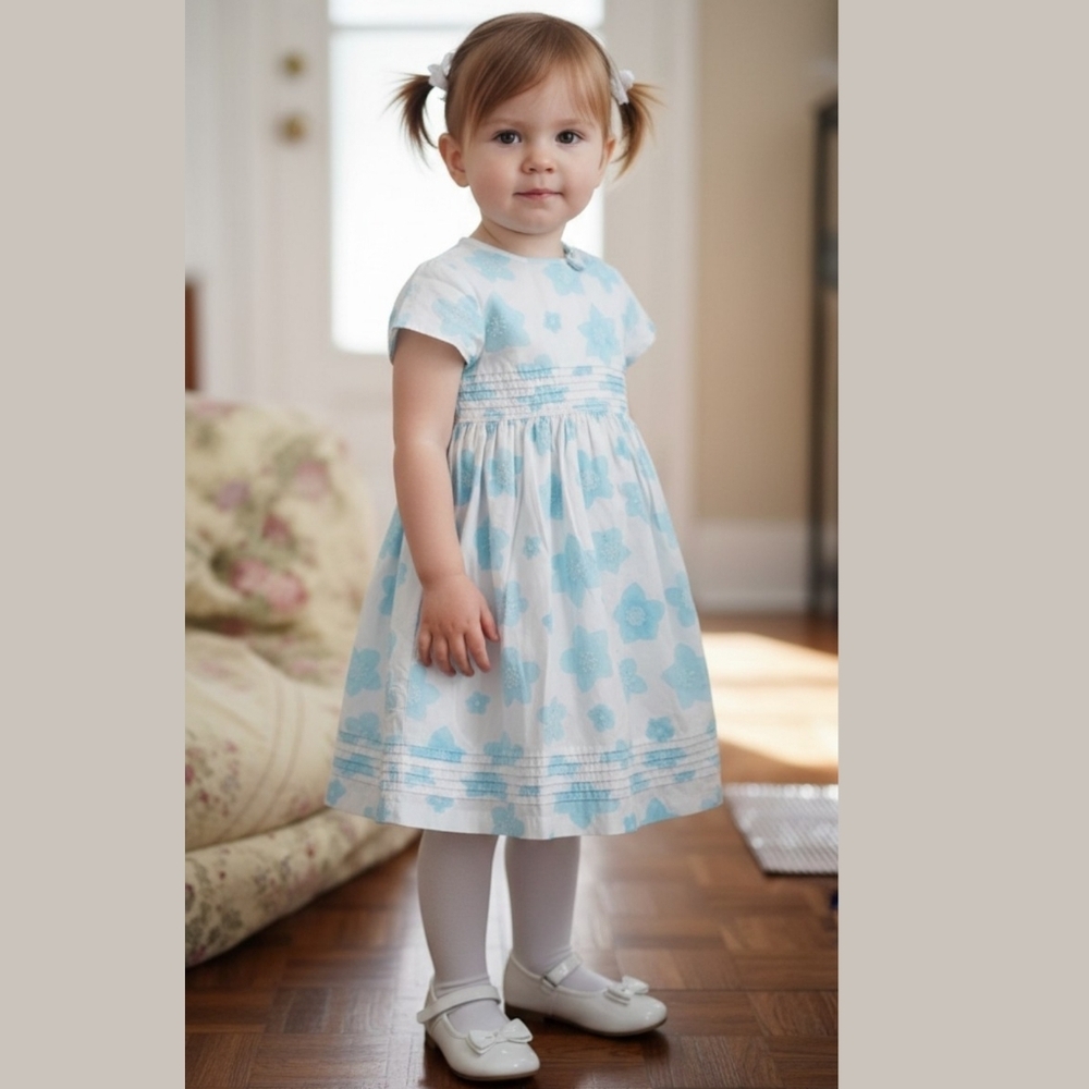 Girls Vintage 90's JoJoe Floral Party Dress